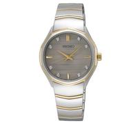 Seiko Reloj Analógico para Mujer de Cuarzo con Correa en Acero Inoxidable SUR616P1