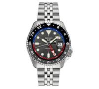 Seiko Reloj automático para Hombre - Colección 5 Sports - Reloj Deportivo para Hombre, Acero Inoxidable, manecilla GMT, Resistente al Agua hasta 100 m