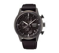 Seiko Conceptual Titanio Negro Cronógrafo Correa Silicona Reloj Hombre SSB393P1