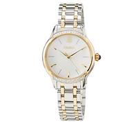 Seiko Reloj de Cuarzo para Mujer de Acero Inoxidable con Correa de Acero Inoxidable SRZ544P1, Plateado/Dorado, Pulsera
