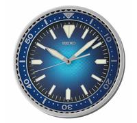 SEIKO Reloj de Pared con Esfera Heritage Design de 12 Pulgadas, Color Azul metálico