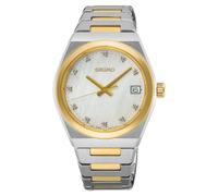 Seiko Reloj de Pulsera clásico para Mujer en Color Bicolor con Correa de Acero Inoxidable, Resistencia al Agua: 10 Bar, diámetro de la Caja: 34 mm, SUR604P1