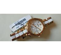 Seiko sky718p1 oro y cerámica reloj cuarzo mujer nuevo