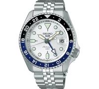 Seiko Watches Reloj SSK033K1 5 Sports Automático GMT Plateado correa