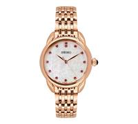 Seiko SUR564P1 - Reloj analógico de Cuarzo para Mujer con Correa de Acero Inoxidable, Dorado