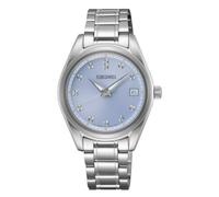 Seiko SUR581P1 - Reloj analógico de Cuarzo para Mujer con Correa de Acero Inoxidable, Plata