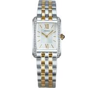 Seiko SWR093P1 - Reloj analógico de Cuarzo para Mujer con Correa de Acero Inoxidable, Plateado/Dorado