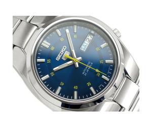Seiko Watches Reloj Automático Hombre Seiko 5 SNK615K1 - Dial Azul - 37mm - Correa de Acero