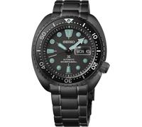 SeikoTurtle Night Vision Black SRPK43K1 Steel Automatic Men's Watch with Ceramic bezel