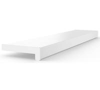 Seiletech.de Banco de ventana de PVC, 20 cm x 80 cm, color blanco, alféizar de ventana, para interiores, se vende por metros, salón, decoración, plástico