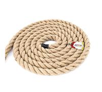 Seiletech.de Cuerda de yute de 5 m, 20 mm, fibras naturales, cuerda de yute trenzada, cuerda de arrastre