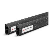 Seiletech.de Junta magnética UM01 - 2 x 2 m - Junta para puerta de cristal de 4 mm 5 mm 6 mm - Rizado - Perfil repelente al agua - Junta de ducha - Mampara de ducha - con borde de goma - Protección