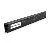 Seiletech.de Junta magnética UM04 - 2 x 2 m - Junta para puerta de cristal de 6 mm 7 mm 8 mm - negro - Perfil repelente al agua - Junta de ducha - mampara de ducha - con borde de goma - Protección