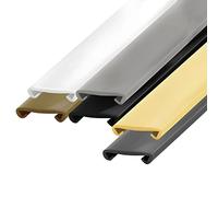 Seiletech.de Pasamanos de PVC | gris claro | 5 m | Pasamanos de plástico | Barandilla | Barandilla | Perfiles | Pasamanos | Protección