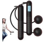 Seilloses Mit Gewicht - Verstellbares Kugelgewichtetes Mit Zähler | Fitness Übungstraining, Rutschfeste Griffe, Kabelloses Für Zuhause Gym Sport Cardio Training, Reise