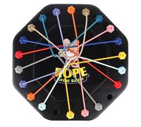 Seilpuzzle Spiel - 22cm Strategie Brettspiel | PVC Knobelspiel Mit 10 Elastischen Schnüren, Lernspielzeug Für Kinder 3+ Hand-Auge-Koordination Und Logiktraining Reisespiel Mit Aufbewahrung