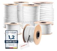 Seilwerk STANKE Cuerda de Polipropileno Blanca 14mm 50m - Cuerda para Tender Ropa Exterior, Sujetar una Tienda de campaña- SOGA para jardín Exterior, Pesca