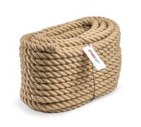 Seilwerk STANKE Cuerda de Yute, Cuerda de Fibra Natural, Cuerda Decorativa 30mm 10m