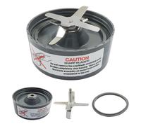 Seimneire 1 juego de cuchillas extractoras de repuesto, aptas para NutriBullet Blender juntas de goma de silicona, anillo de sellado, hoja de mezcladora, piezas de repuesto para NutriBullet 600 W 900