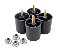 Seimneire 4 patas de sofá de 2.5 pulgadas, patas cónicas de plástico con pernos de suspensión M8 para sofá, tocador, armario, silla, cama, mesa de café