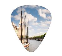 Seine Sailingguitar - Juego de 12 púas de 3 grosores para guitarra acústica, bajo, guitarra eléctrica y mucho más.