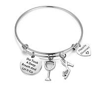 SEIRAA - Pulsera de Regalo para recién Nacido con Texto en inglés She Took a Deep Breath and Let It Go