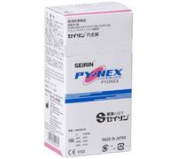 Seirin New Pyonex 0,2 mm x 1,5 mm, rosa para tratamiento de acupuntura, detrás de la pain, cabecera con manual en inglés de Seirin