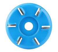 Fdit Seis Dientes Talla de Madera Disco Fresa Fresa Disco carpintería Placa de té Herramienta de Talla Pala de carpintería Pala Talla de Madera Mesa de té