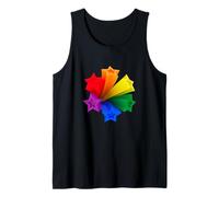Seis estrellas en los colores del arco iris del movimiento LGBT Camiseta sin Mangas