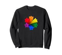 Seis estrellas en los colores del arco iris del movimiento LGBT Sudadera