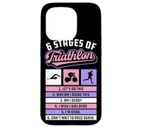 Seis etapas del triatlón Vamos a Hacer Esta Divertida Carrera de Carrera Carcasa para iPhone 15 Pro