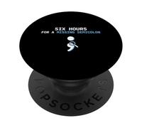 Seis Horas para un codificador de Ingeniero de Software de Punto y Coma perdido PopSockets PopGrip Adhesivo