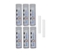 Seis paquetes de papel higiénico para restaurantes, 10 - 200 ppm [6 viales de 100 tiras de papel]