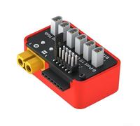 Seis puertos 1s para el concentrador de carga de la batería para cargadores de la familia B6neo compatible con Ph2.0 y Bt2.0 para Lipo Life Lihv para tipos de iones Color rojo (BT2.0)