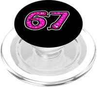 Seis Siete 6 7 Gracioso 67 Gen Alpha Slang 6 7 Meme Chicas Mujeres PopSockets PopGrip para MagSafe