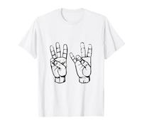 Seis Siete 6 7 Internet Memes Lenguaje de señas Americano Camiseta