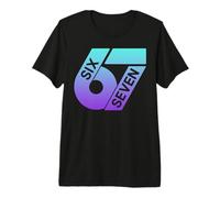 Seis Siete 67 Colorido 6 7 Gen Alpha Slang Divertido 6-7 Meme Camiseta Premium