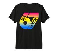 Seis Siete 67 Colorido 6 7 Gen Alpha Slang Divertido 6-7 Meme Camiseta Premium