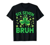 Seis Siete 67 Divertido Trébol Bruh Día De San Patricio Meme Boy Camiseta
