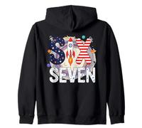 Seis Siete Astronauta Rocket Escuela Adolescente Chicos Cool Meme 67 Sudadera con Capucha