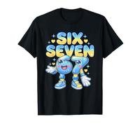 Seis Siete Brainrot Divertido 67 Niños Meme Kawaii Dibujos Animados Camiseta