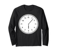 Seis Siete Tiempo Reloj Analógico Meme Divertido Manga Larga