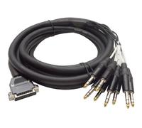 Seismic Audio - sa-db8t15 - DB25 a 8 canales 1/4 "TRS Cable D-Sub de 15 pie serpiente parche Bay interfaz modular cable