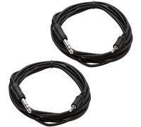 Seismic Audio - sa-ierqm10 - 2 Unidades - Dos Unidades de 1/8 "(3,5 mm) estéreo Macho a 1/4" Macho Cable de conexión - 10 pies