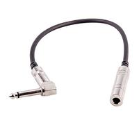 Seismic Audio sa-qfsmr1 1 pie Mono 1/4 "hembra a ángulo recto macho Cable de extensión de audio