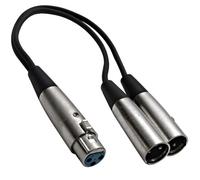 Seismic Audio - sa-y2 - 1 'divisor Cable de conexión - 1 XLR hembra a 2 XLR macho