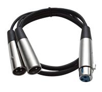 Seismic Audio - sa-y2.3 - 3 'divisor Cable de conexión - 1 XLR hembra a 2 XLR macho