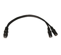Seismic Audio sa-y20 9 "estéreo de 3,5 mm hembra a doble 3,5 mm divisor de cable hembra - estéreo Split