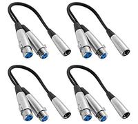 Seismic Audio sa-y4 4 unidades 1-feet divisor Cables Patch 1 XLR macho a 2 XLR hembra