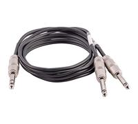 Seismic Audio sa-y86 6 pies 1/4 "TRS macho a la doble 1/4" TS y cable divisor - Cable de interfaz